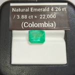 Natural Emerald 3.87 ct – Classic Emerald Cut