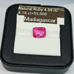 Ruby 4.18 Ct | Cushion Mixed Cut | Natural Pink Madagascar Stone