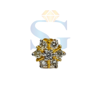 One yellow gold nosepin