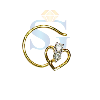 Yellow gold nose pin